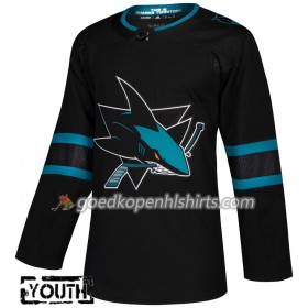 San Jose Sharks Blank Adidas 2018-2019 Alternate Authentic Shirt - Kinderen